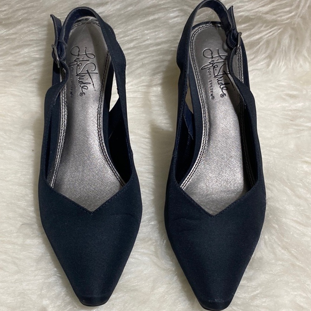 Life Stride Klipper Micro Slingback Heels